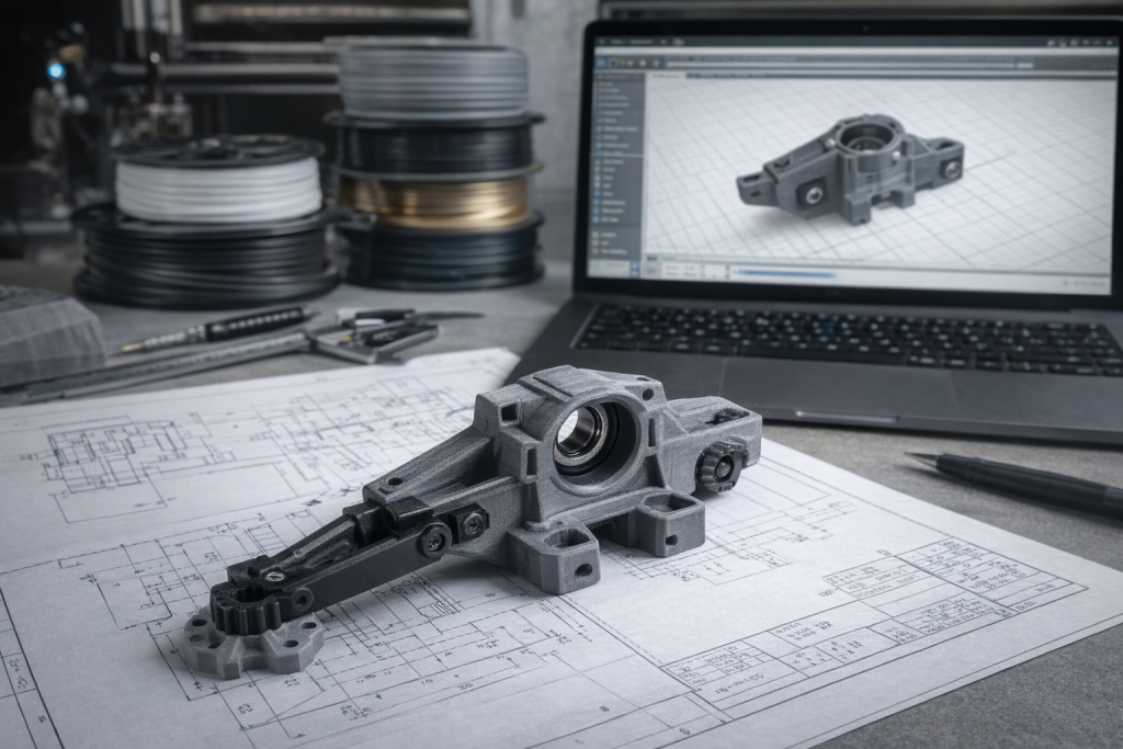 Druk 3D elementów technicznych – precyzyjne prototypy i części funkcjonalne ElWood 3D