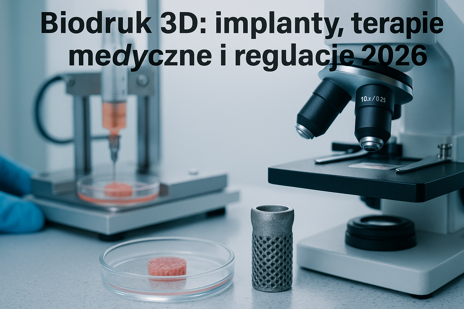 Biodruk 3D: implanty, terapie medyczne i regulacje 2026