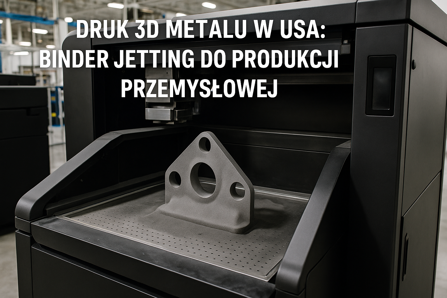Druk 3D metalu w USA: binder jetting do produkcji przemysłowej