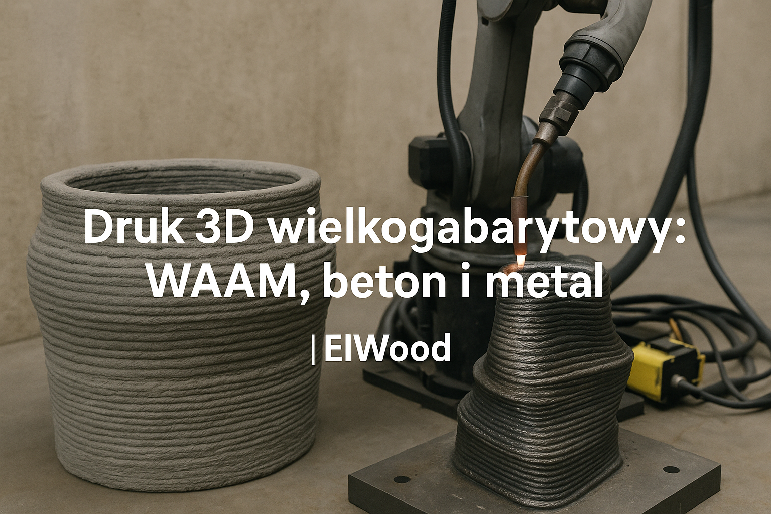 Druk 3D wielkogabarytowy: WAAM, beton i metal | ElWood