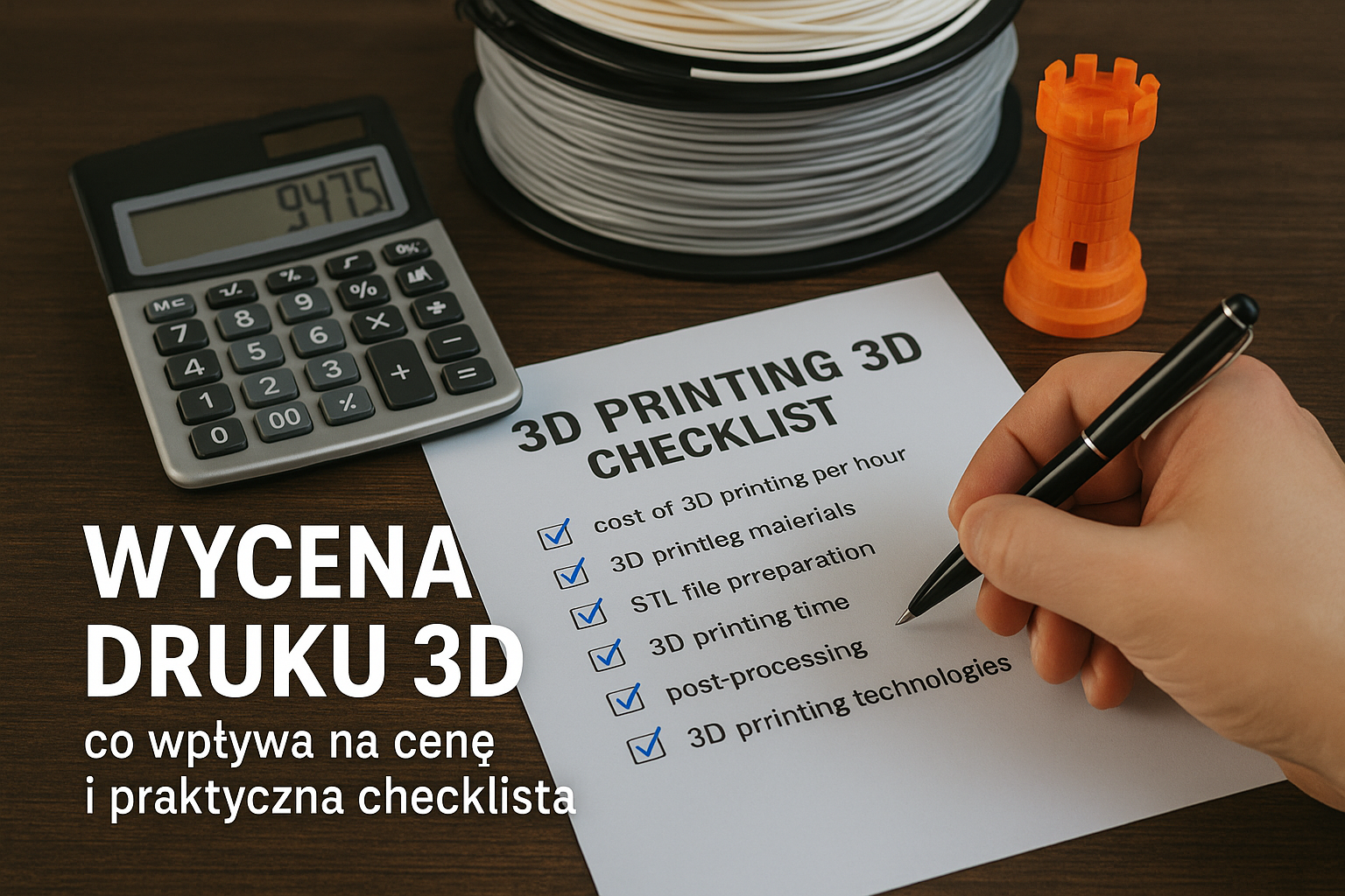 Wycena druku 3D – co wpływa na cenę i praktyczna checklista