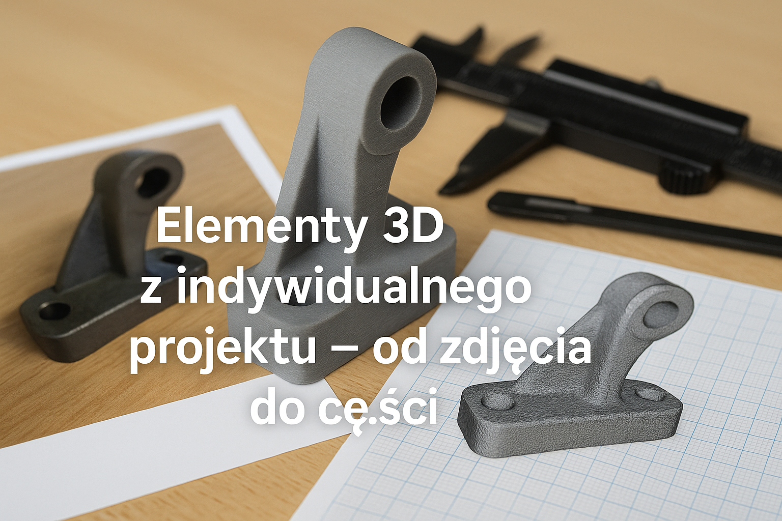 Elementy 3D z indywidualnego projektu – od zdjęcia do części