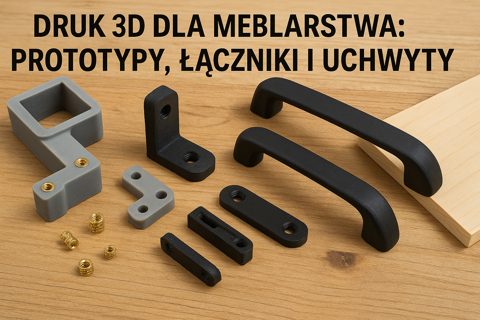 Druk 3D dla meblarstwa: prototypy, łączniki i uchwyty