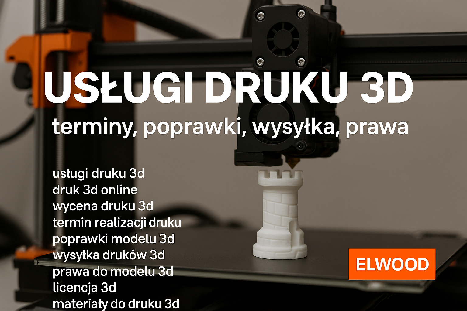 Usługi druku 3D: terminy, poprawki, wysyłka, prawa | ElWood