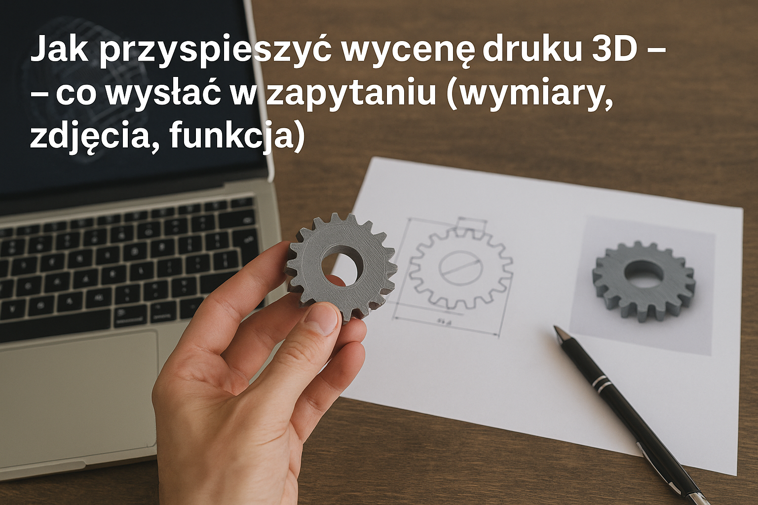 Jak przyspieszyć wycenę druku 3D – co wysłać w zapytaniu (wymiary, zdjęcia, funkcja)