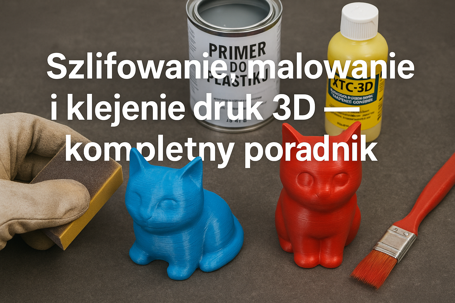Szlifowanie, malowanie i klejenie druk 3D — kompletny poradnik