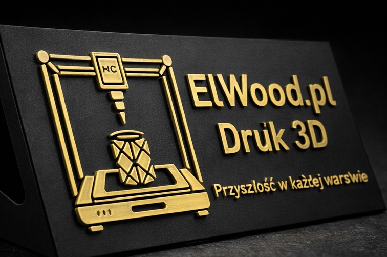 Interaktywna Tabliczka NFC PLA Zloty | ElWood