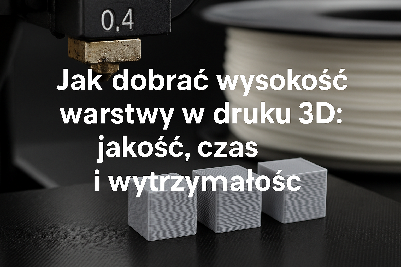 Jak dobrać wysokość warstwy w druku 3D: jakość, czas i wytrzymałość