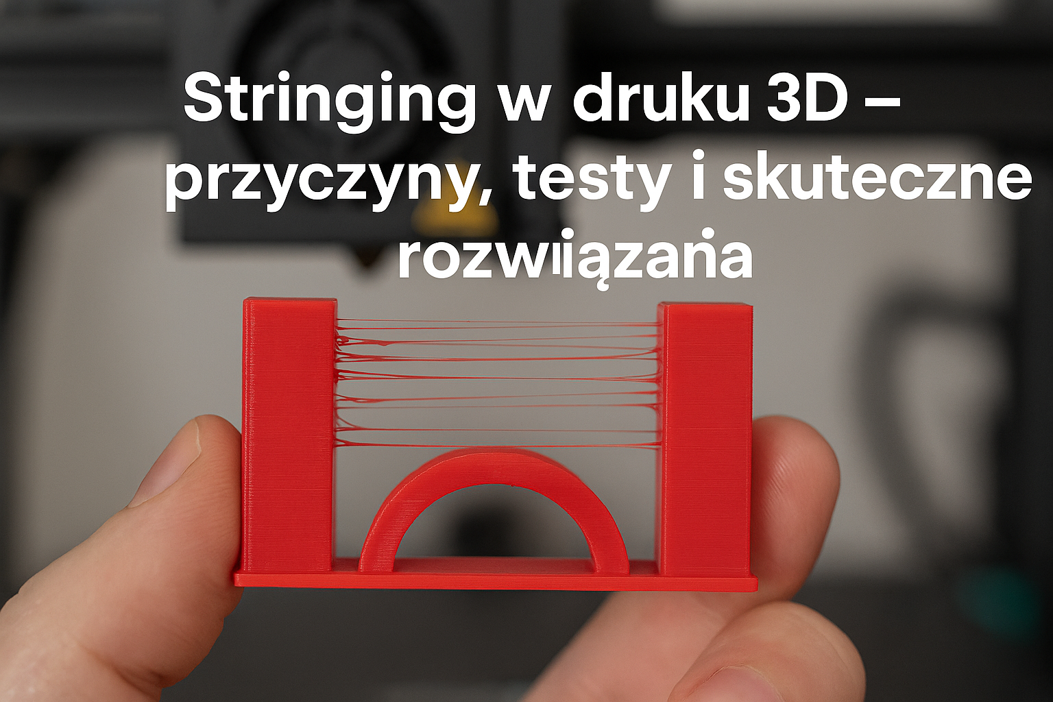 Stringing w druku 3D – przyczyny, testy i skuteczne rozwiązania