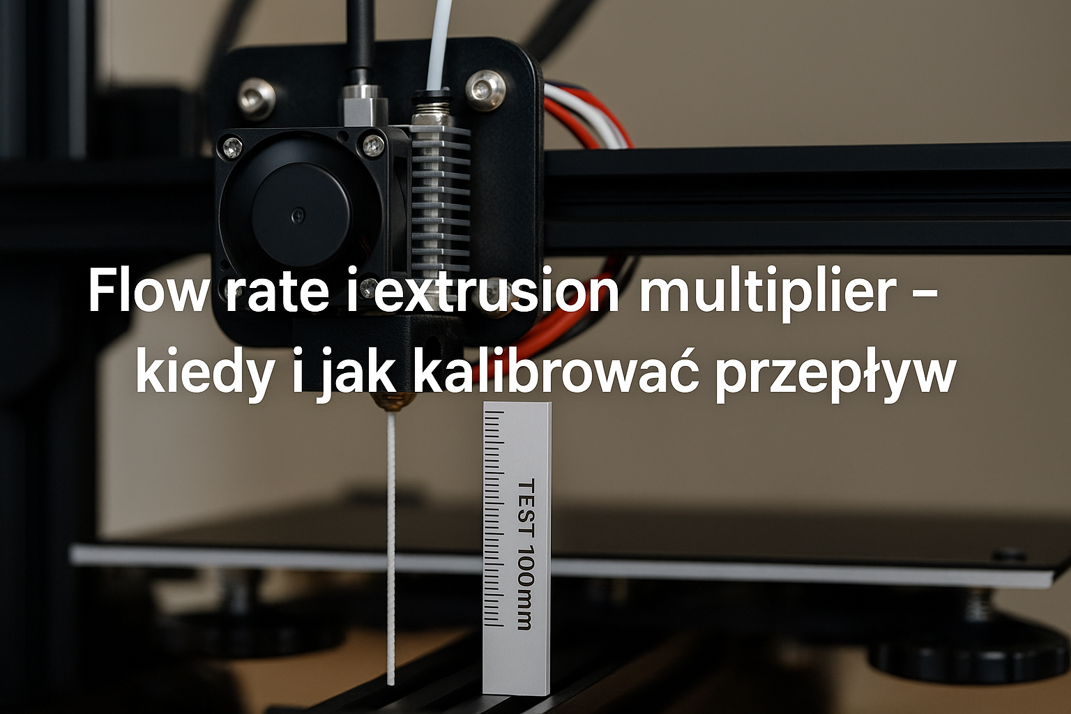 Flow rate i extrusion multiplier – kiedy i jak kalibrować przepływ