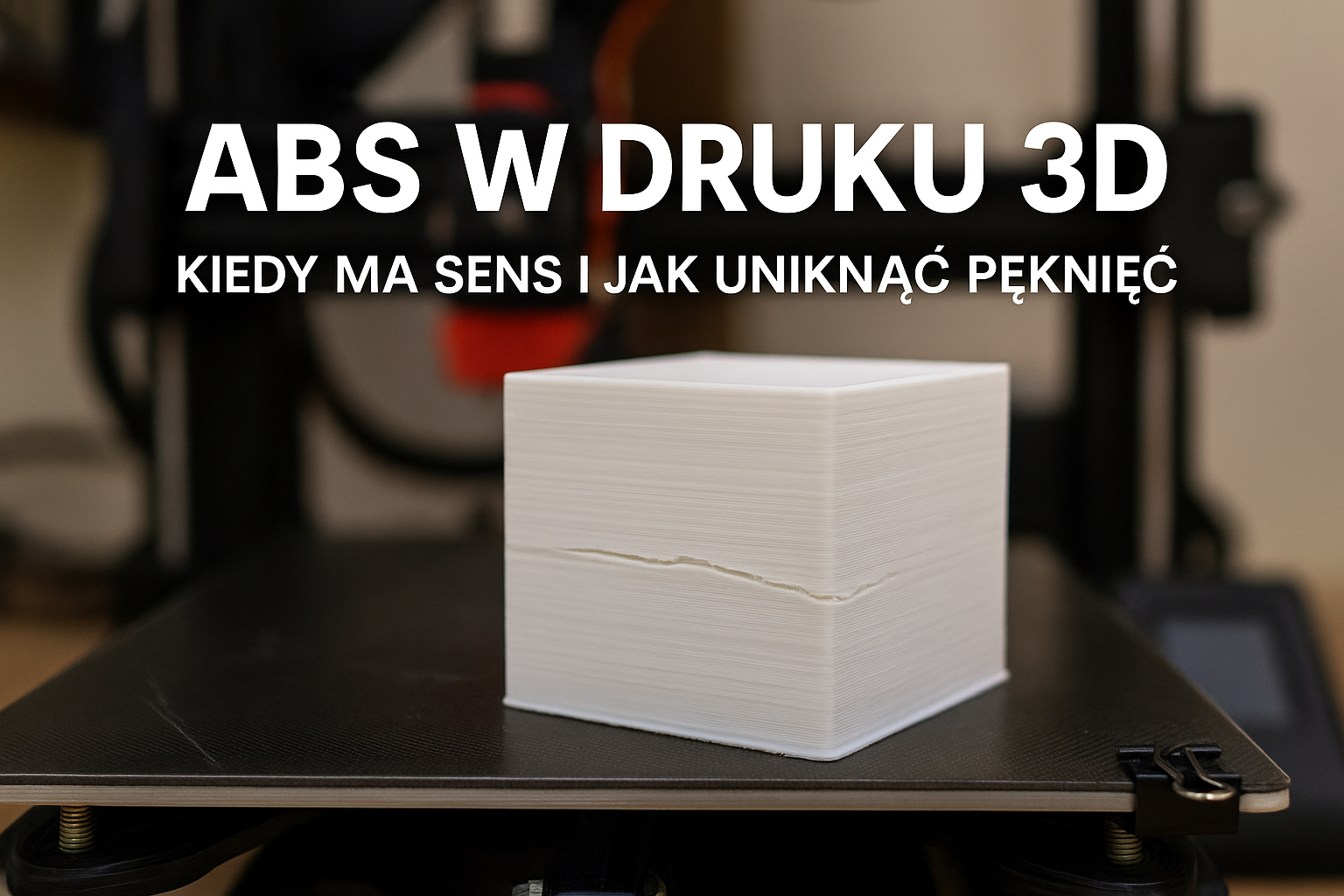 ABS w druku 3D – kiedy ma sens i jak uniknąć pęknięć