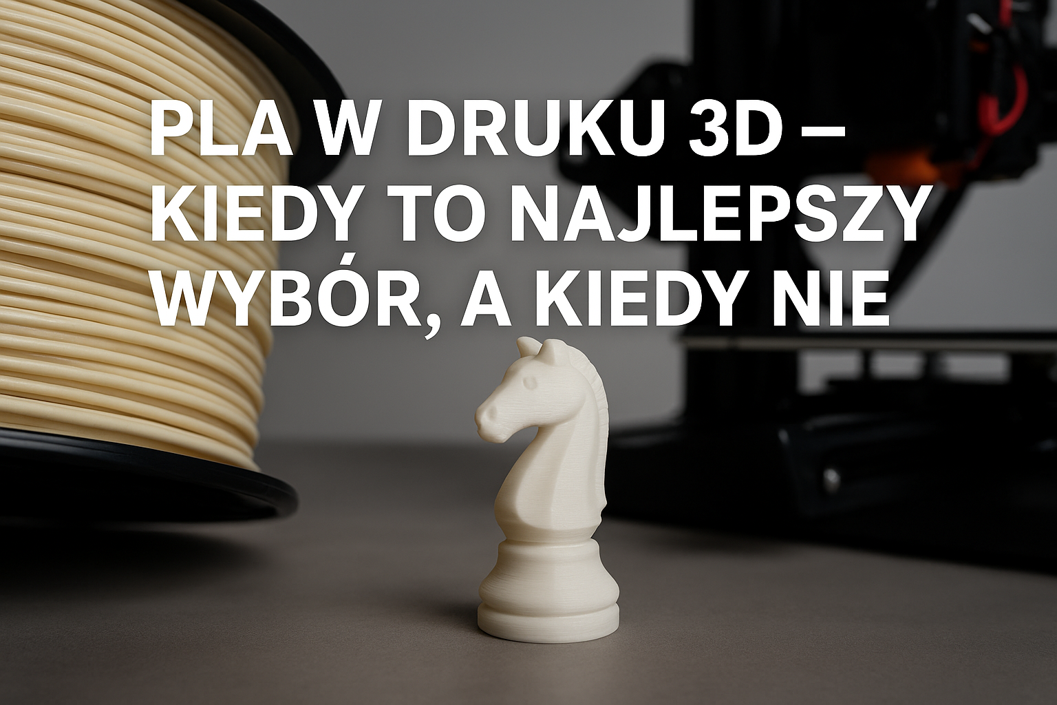 PLA w druku 3D – kiedy to najlepszy wybór, a kiedy nie