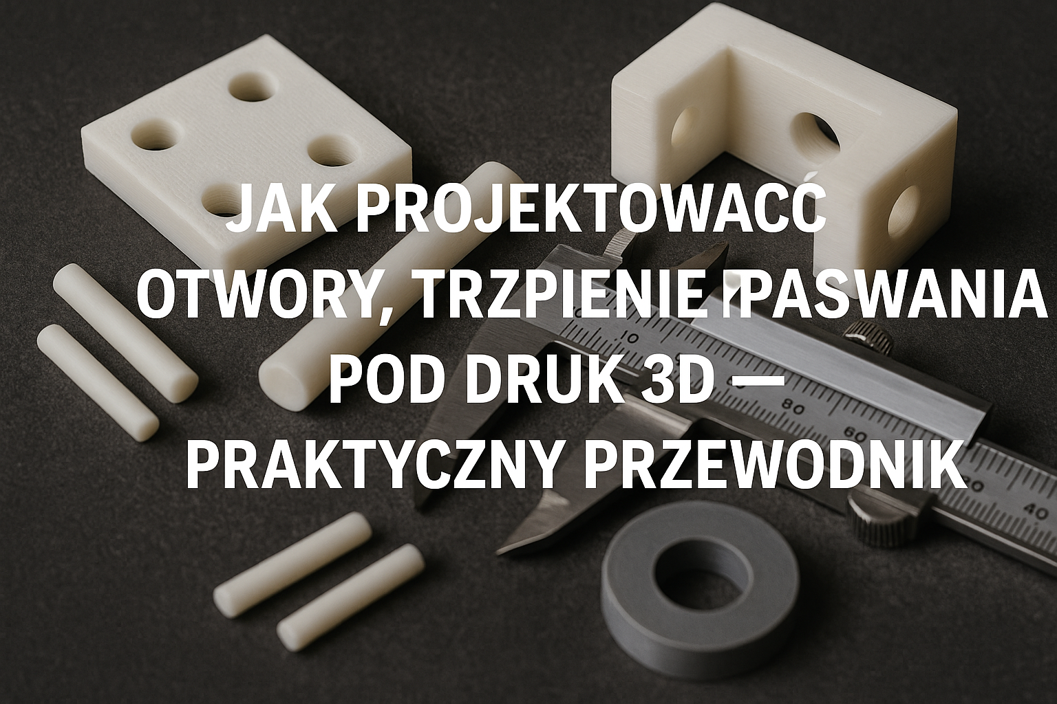 Jak projektować otwory, trzpienie i pasowania pod druk 3D — praktyczny przewodnik