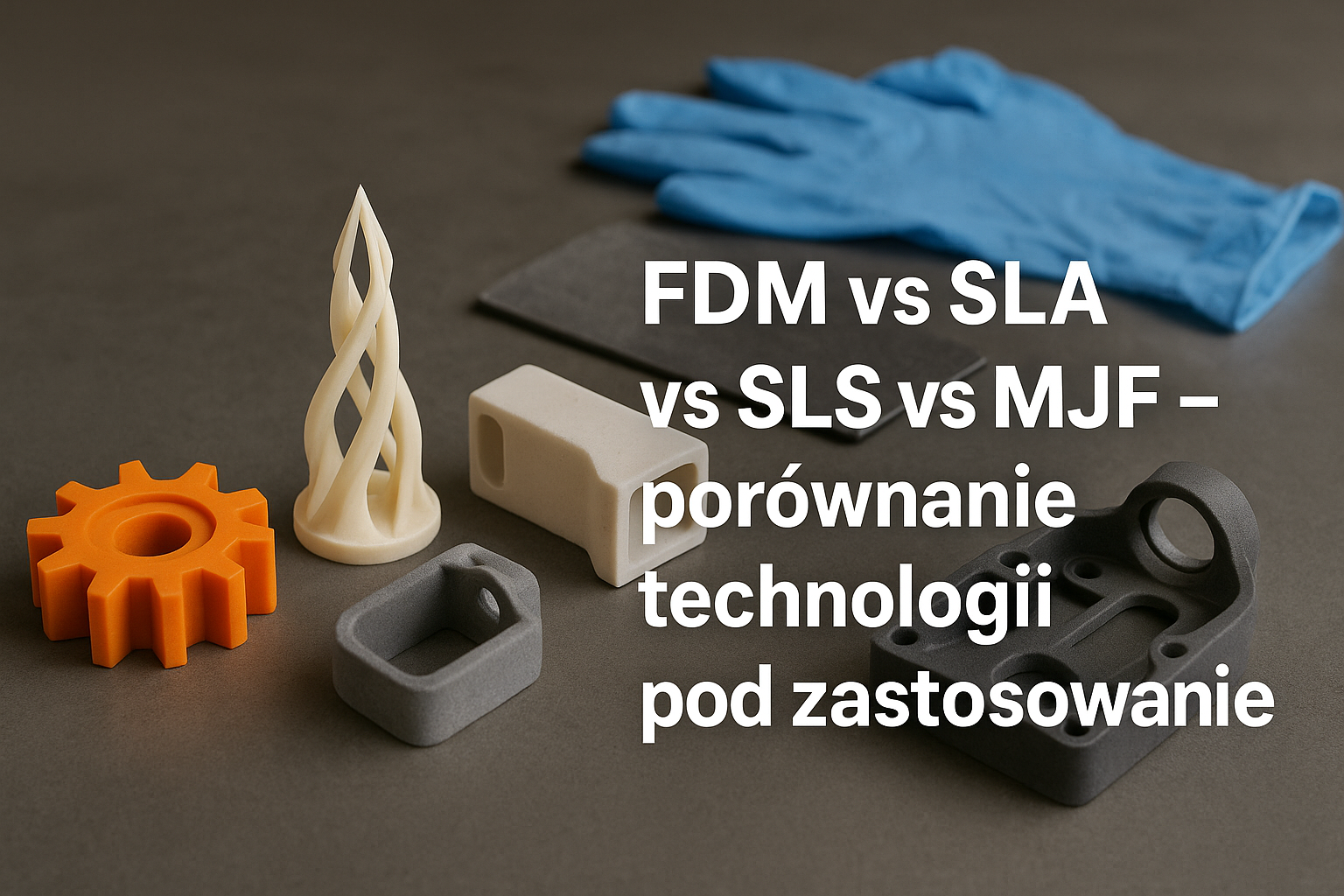 FDM vs SLA vs SLS vs MJF – porównanie technologii pod zastosowanie