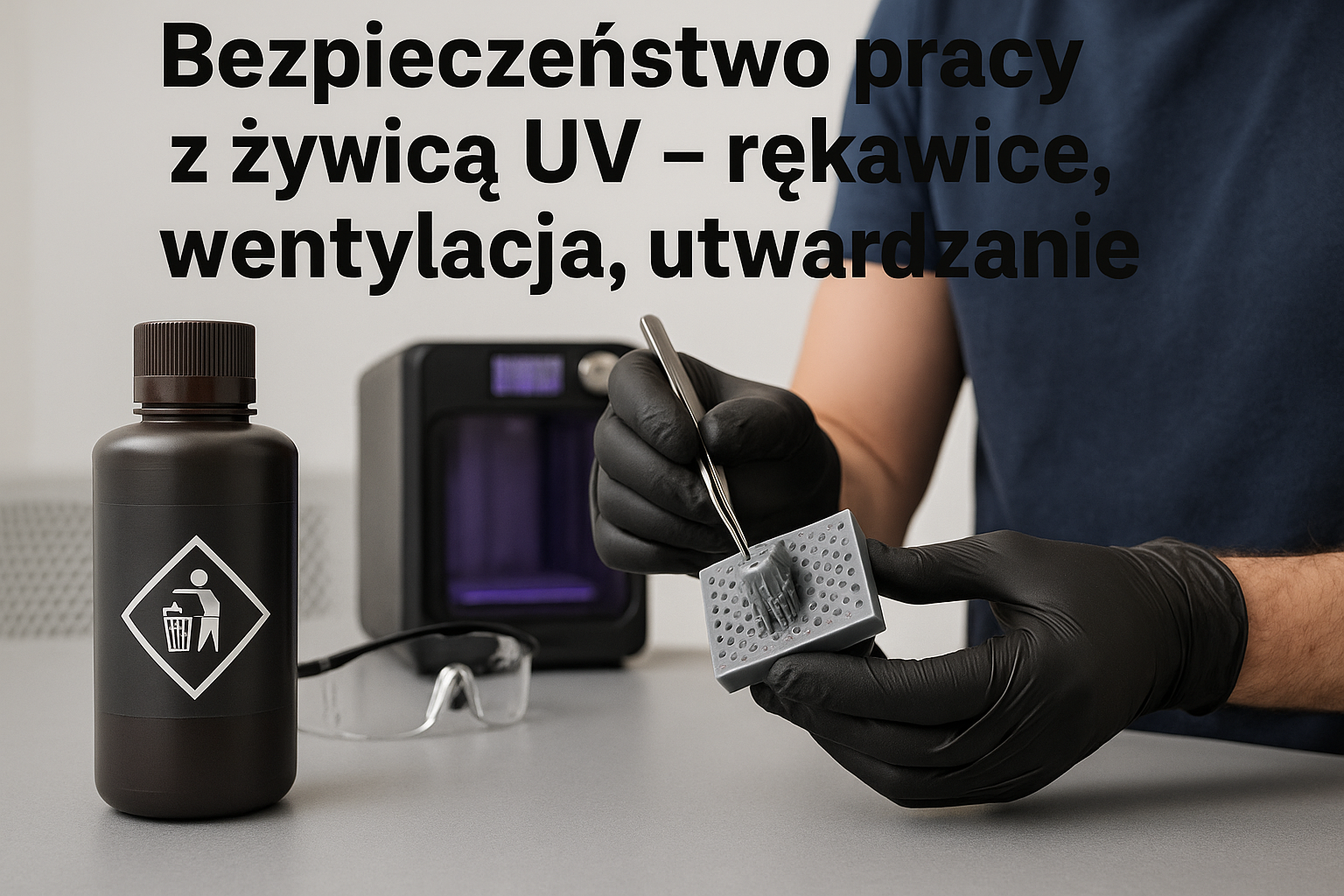 Bezpieczeństwo pracy z żywicą UV – rękawice, wentylacja, utwardzanie