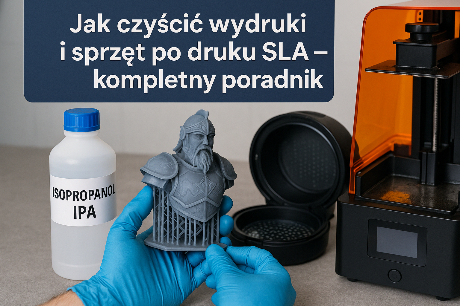 Jak czyścić wydruki i sprzęt po druku SLA — kompletny poradnik