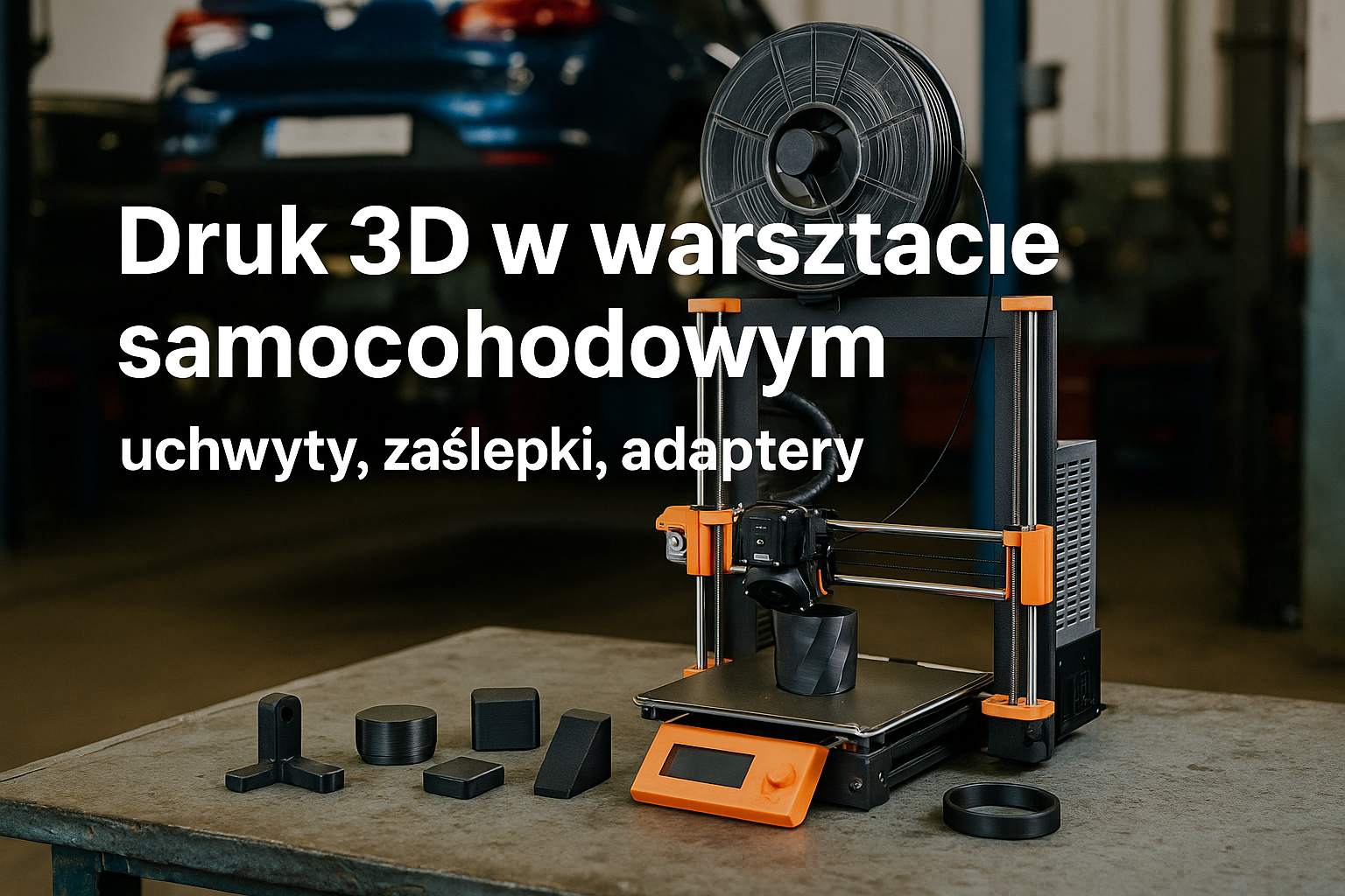 Druk 3D w warsztacie samochodowym – uchwyty, zaślepki, adaptery