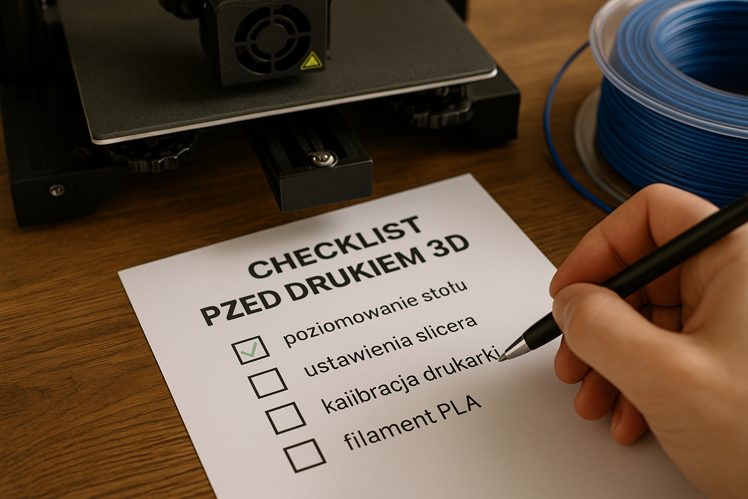 Checklist przed drukiem 3D – co sprawdzić przed startem zlecenia