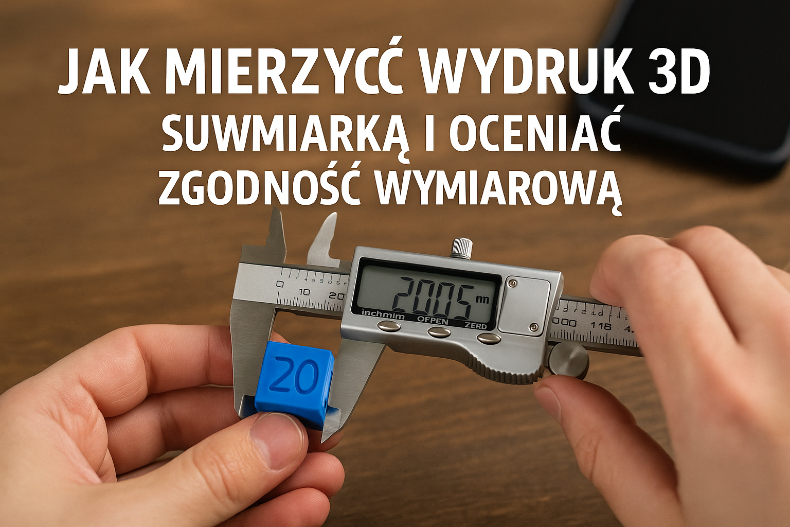 Jak mierzyć wydruk 3D suwmiarką i oceniać zgodność wymiarową