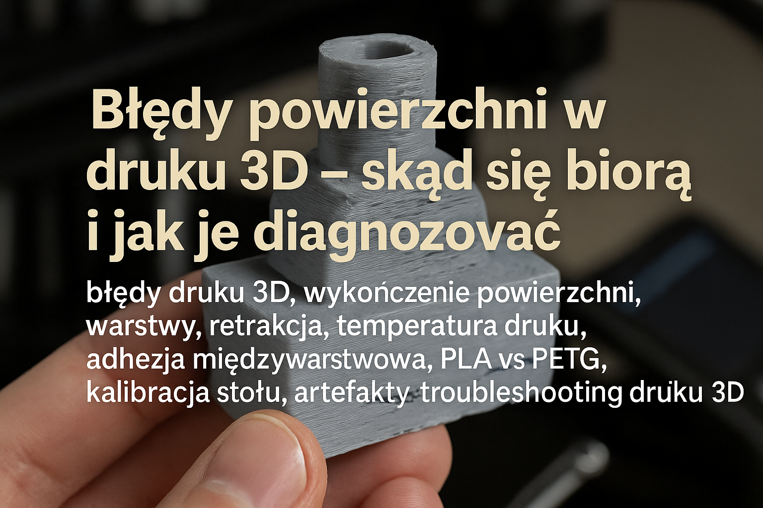 Błędy powierzchni w druku 3D – skąd się biorą i jak je diagnozować