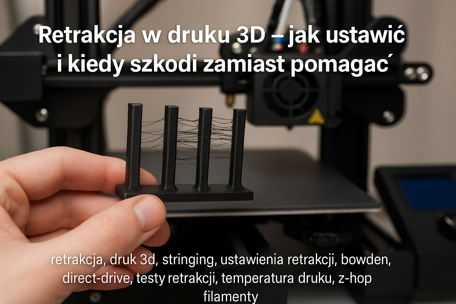 Retrakcja w druku 3D – jak ustawić i kiedy szkodzi zamiast pomagać