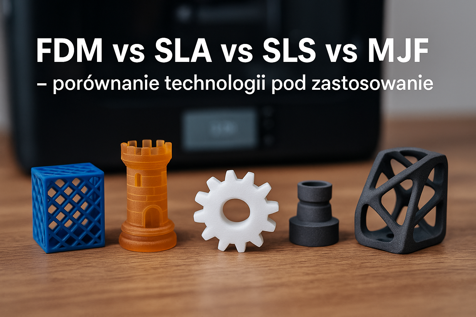 FDM vs SLA vs SLS vs MJF – porównanie technologii pod zastosowanie