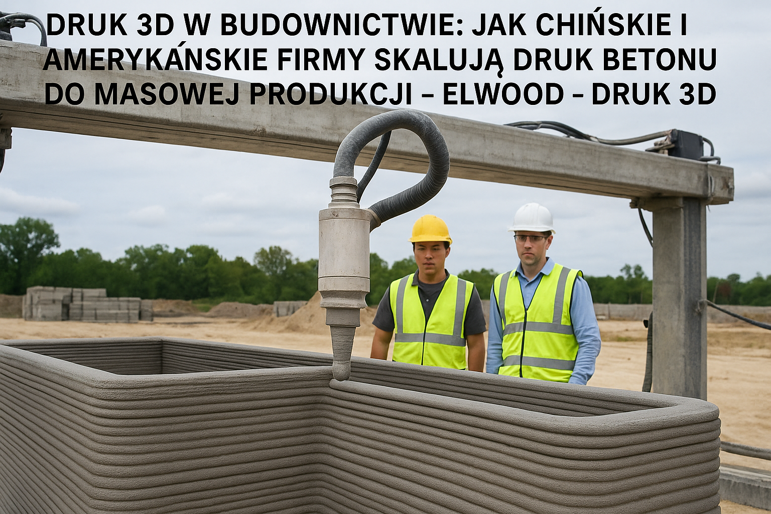 Druk 3D w budownictwie: jak chińskie i amerykańskie firmy skalują druk betonu do masowej produkcji – ElWood – Druk 3D