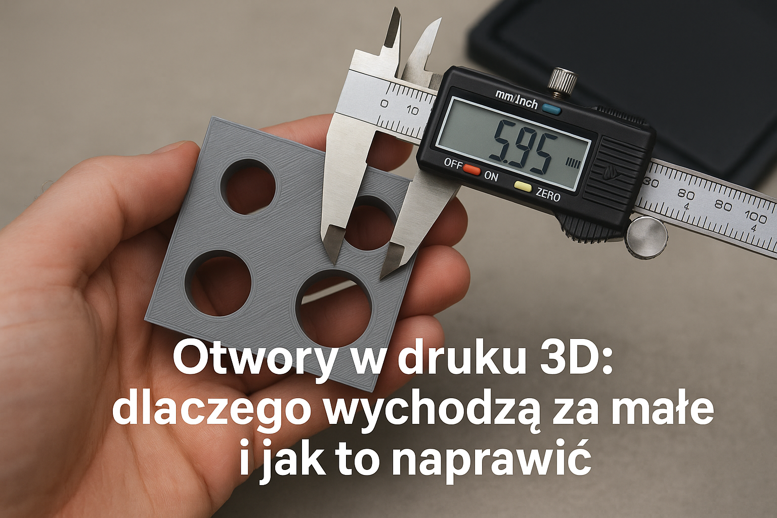 Otwory w druku 3D: dlaczego wychodzą za małe i jak to naprawić
