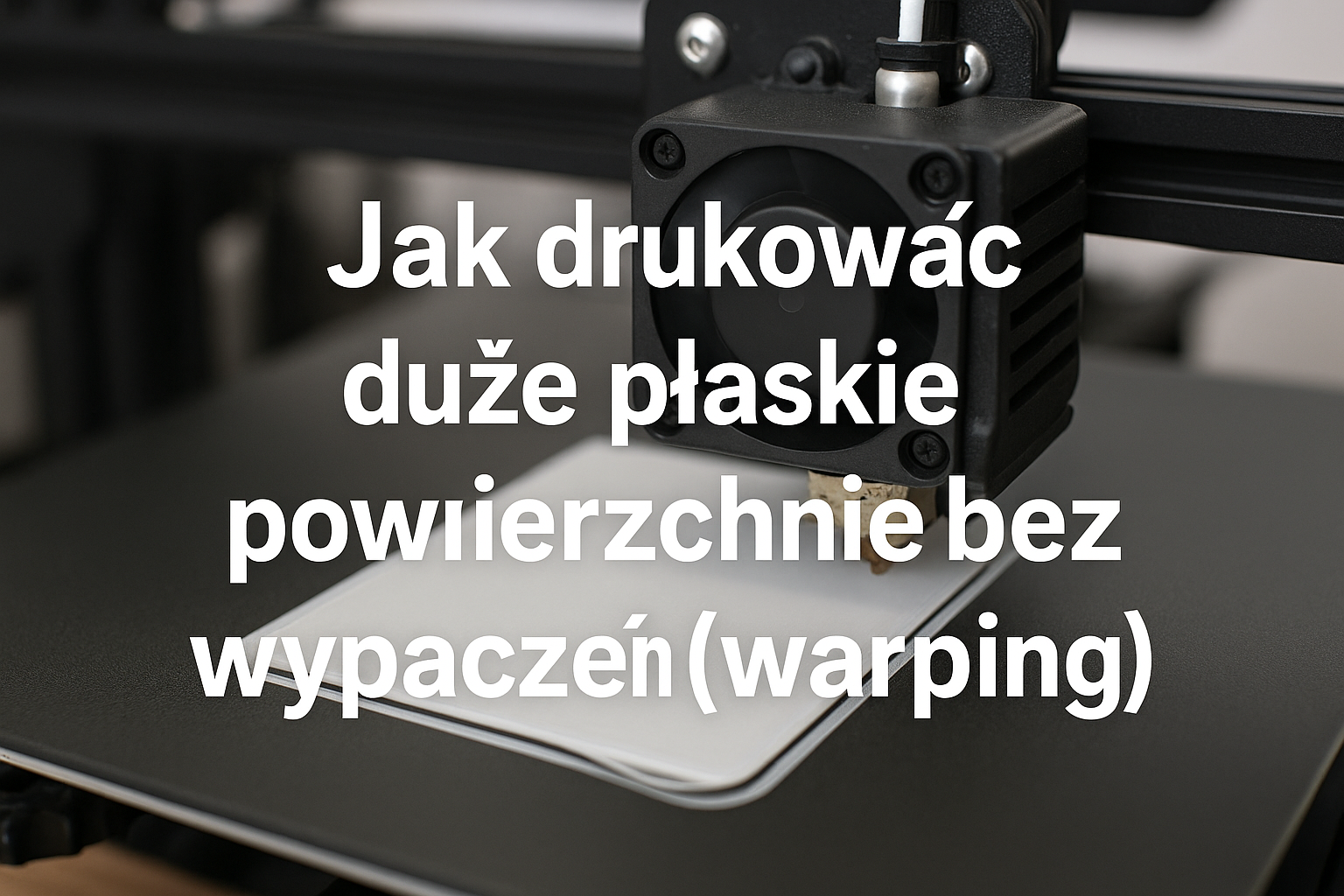 Jak drukować duże płaskie powierzchnie bez wypaczeń (warping)