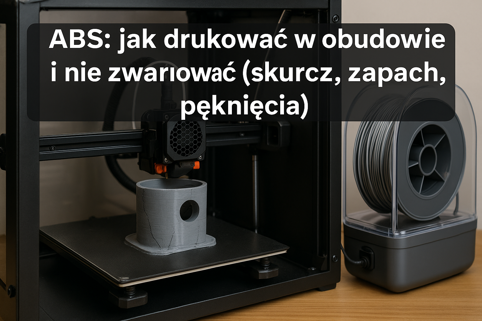 ABS: jak drukować w obudowie i nie zwariować (skurcz, zapach, pęknięcia)
