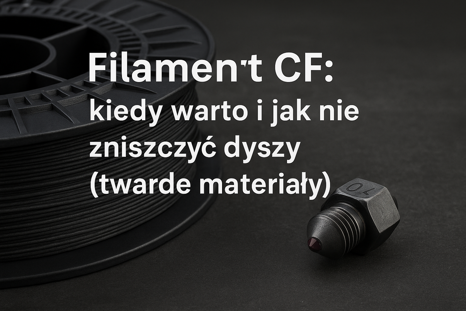Filament CF: kiedy warto i jak nie zniszczyć dyszy (twarde materiały)