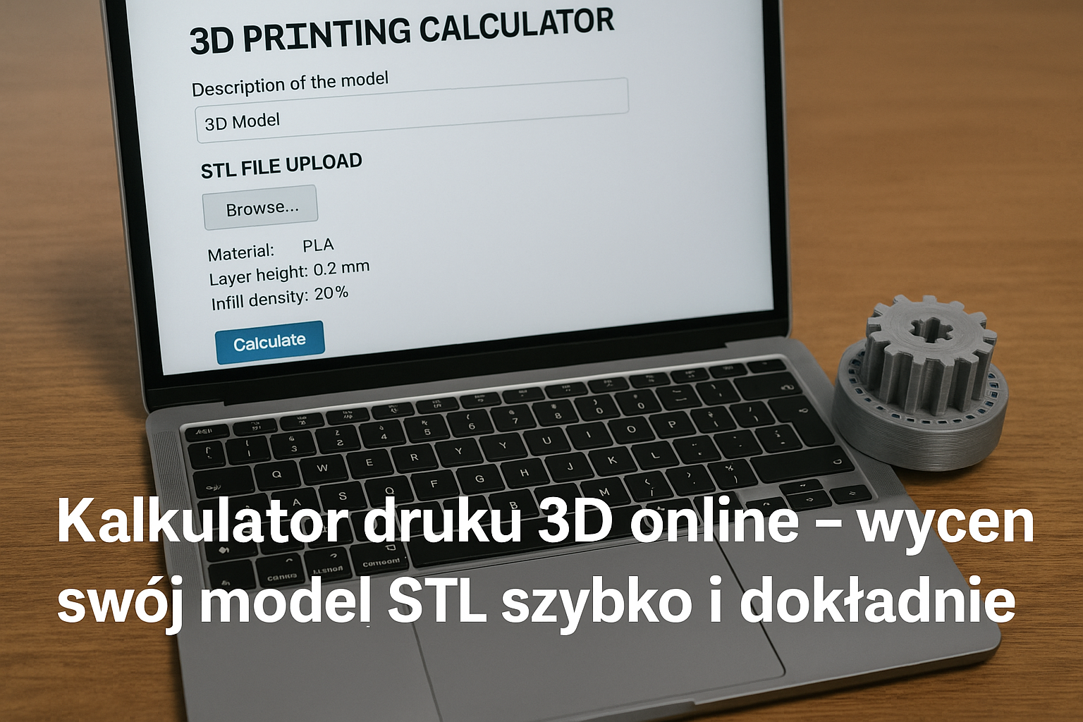Kalkulator druku 3D online – wyceń swój model STL szybko i dokładnie