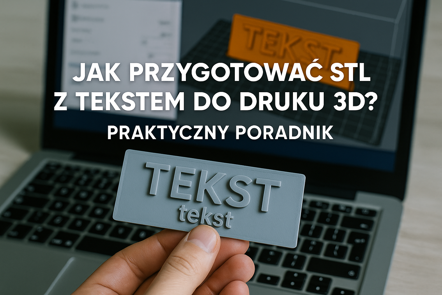 Jak przygotować STL z tekstem do druku 3D? Praktyczny poradnik