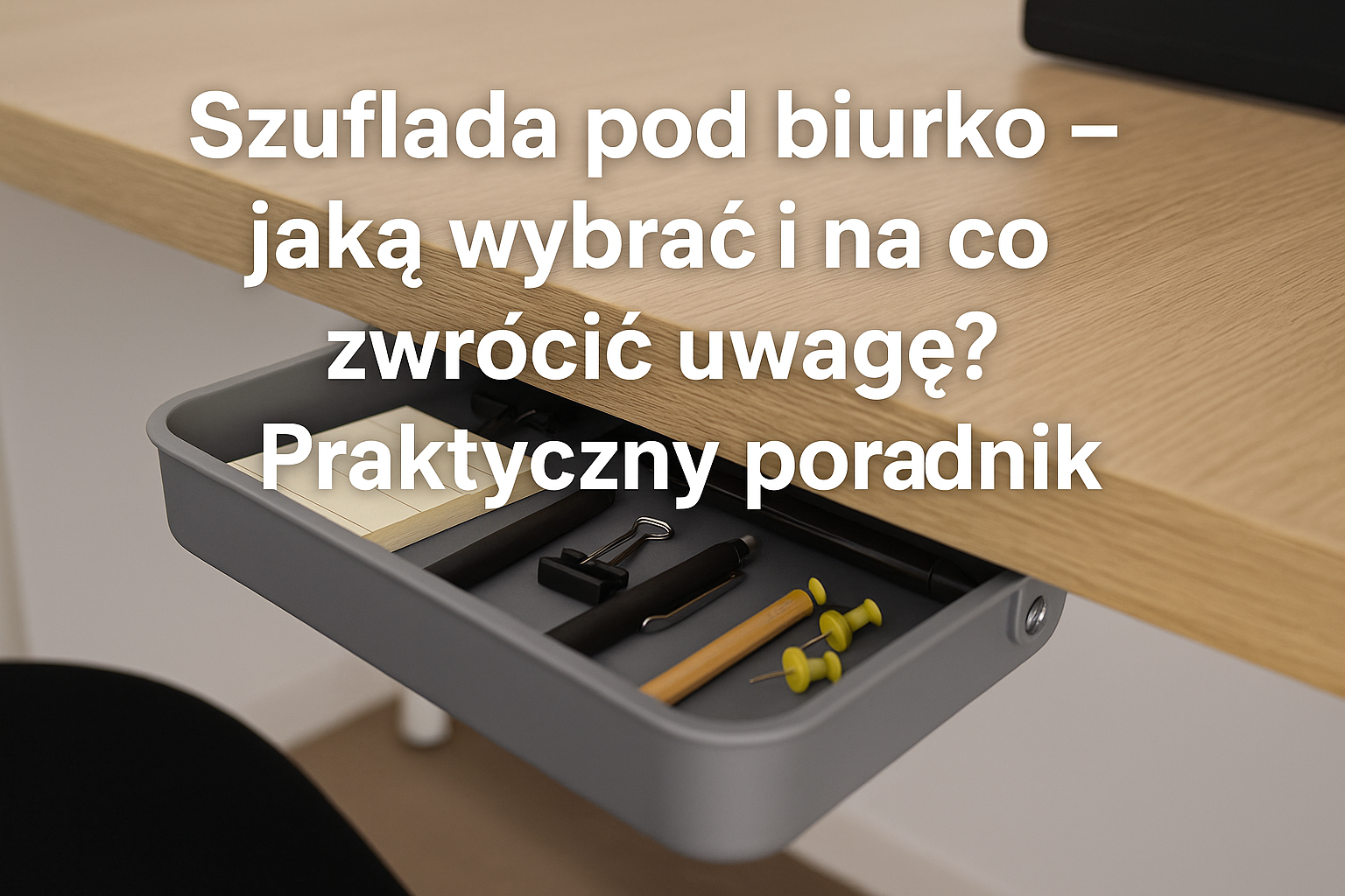 Szuflada pod biurko – jaką wybrać i na co zwrócić uwagę? Praktyczny poradnik